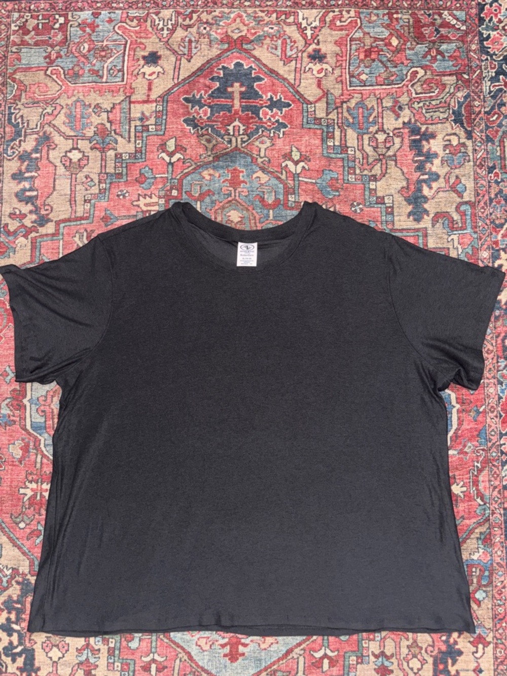 Athletic Works Sz 16-18 Black Short-Sleeve Crewneck T-Shirt